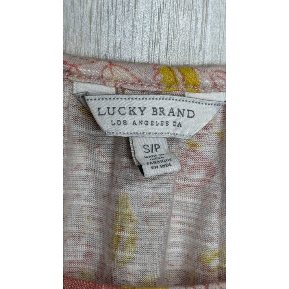 Lucky Brand Peasant Top Women's Small 3/4 Sleeves - Picture 8 of 12